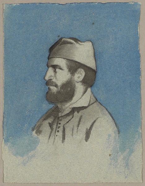 Portrait d'un homme corse, Léon Alegre, 19e siècle