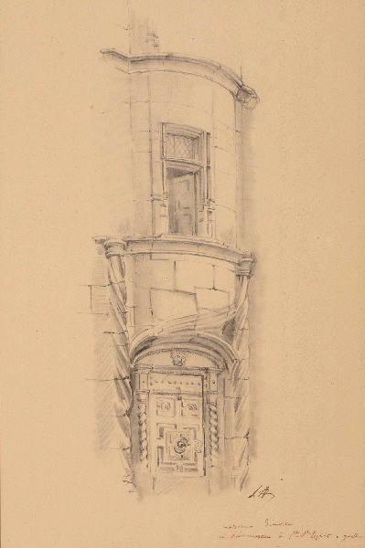 Maison démolie à Pont-Saint-Esprit, Léon Alegre, 19e siècle