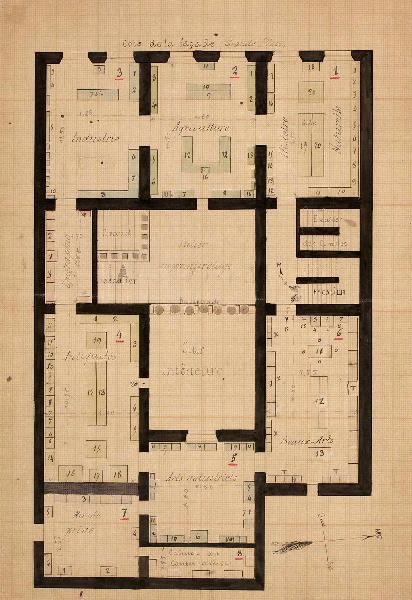 Plan du Musée Léon-Alègre, Léon Alegre, 1882