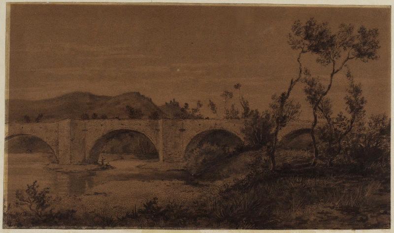 Bords de la Cèze, Léon Alegre, 19e siècle