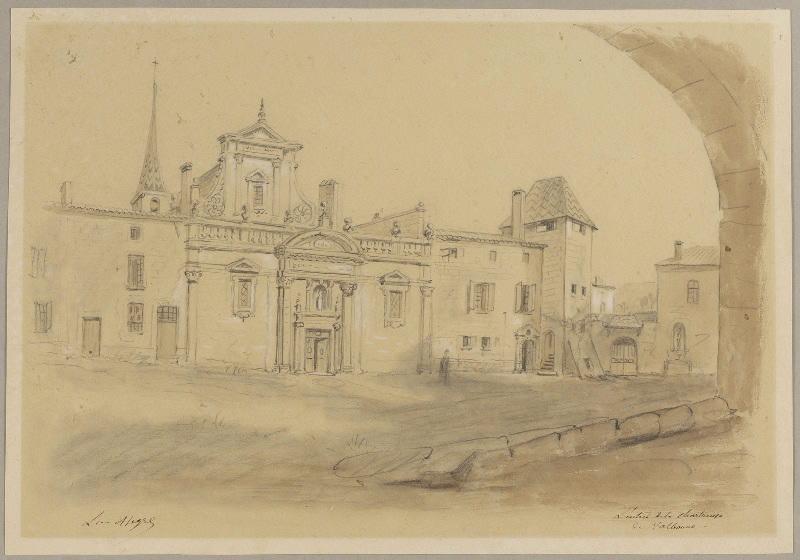 L'entrée de la chartreuse de Valbonne, Léon Alegre, 19e siècle
