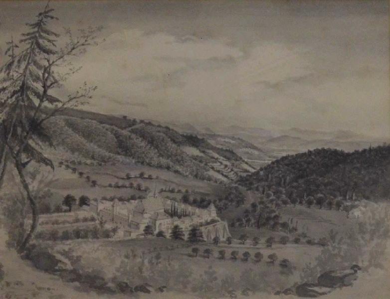 La Chartreuse de Valbonne, Léon Alegre, 19e siècle