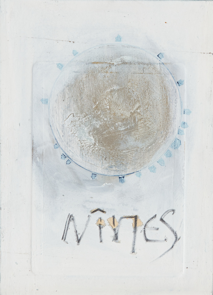 Sans titre, dessin préparatoire pour IN EMINEMTI, Philippe Favier, 1990