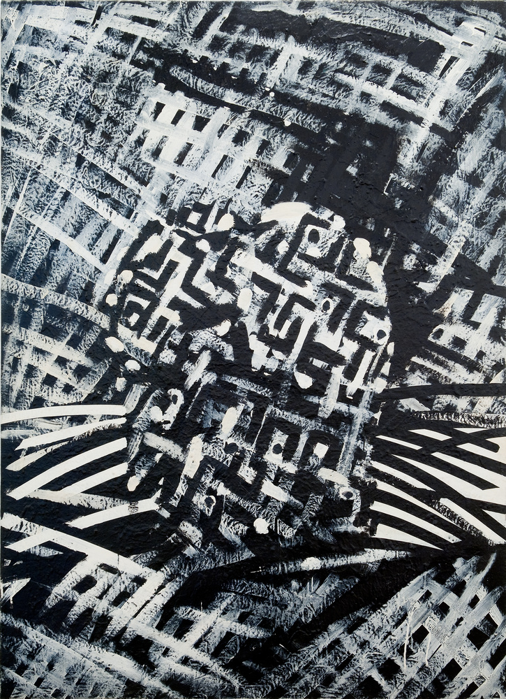 Vue par derrière, Bernard Frize, 1985