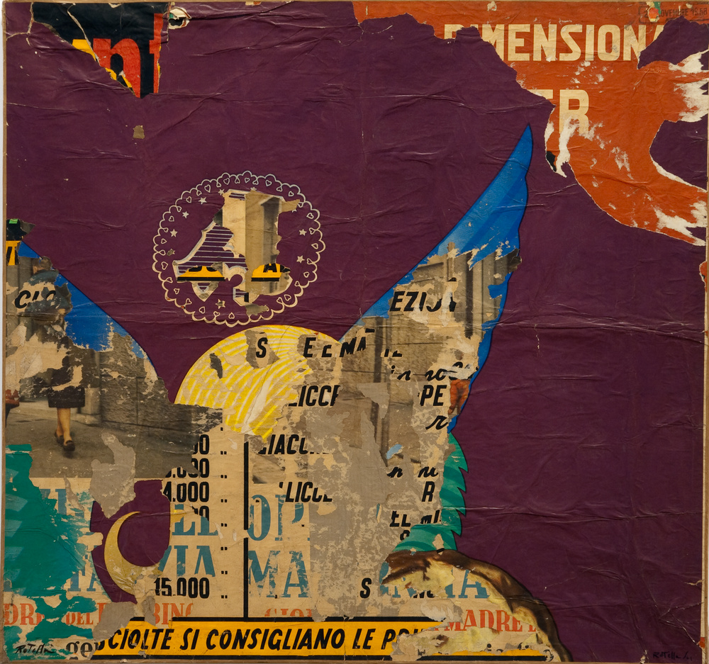 Dans la rue, Mimmo Rotella, 1961