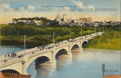 Villeneuve-lès Avignon : le pont de Villeneuve_0