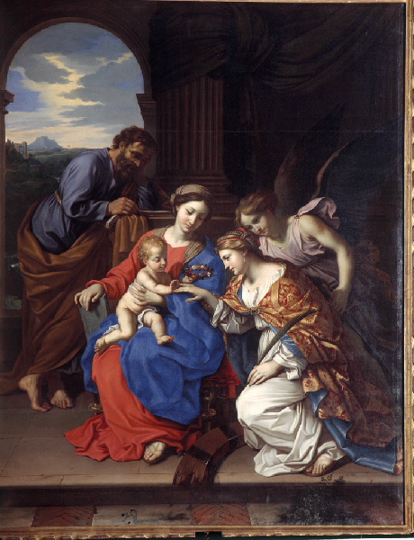 Le mariage mystique de sainte Catherine, Nicolas Mignard, 1651