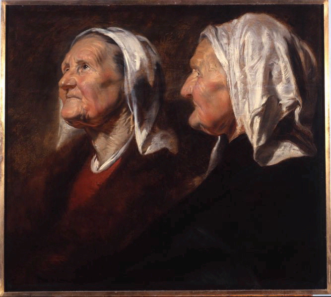 Têtes de vieille femme_0