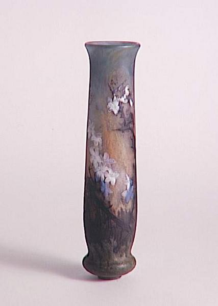 Vase à décor de toiles d'araignée et d'aubépines_1