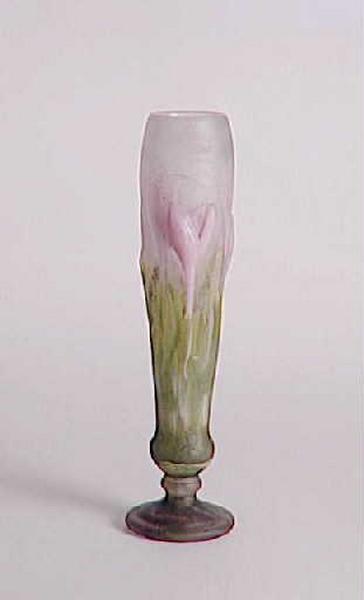 Vase à décor de colchiques_0