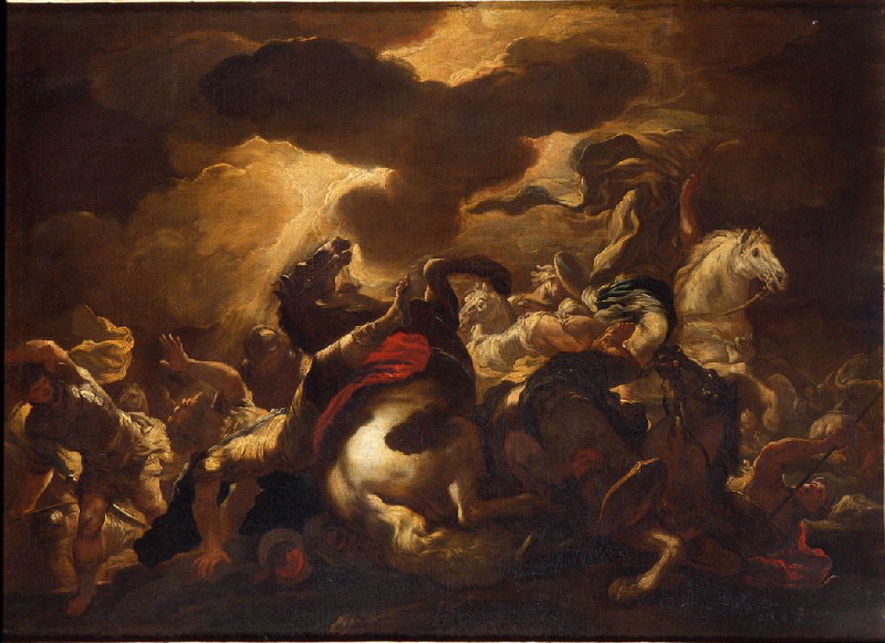 Conversion de saint Paul ; Saint Paul terrassé sur le chemin de Damas, Luca Giordano, 1685
