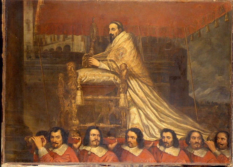 Le Pape Alexandre VII porté à la procession du Corpus Domini_0