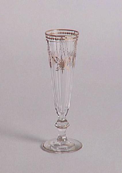 Flûte à champagne service Régence. Décor I (appellation Daum)_0