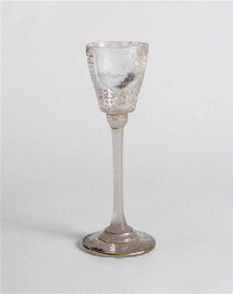 Verre à vin du Rhin. A décor de paysage_0