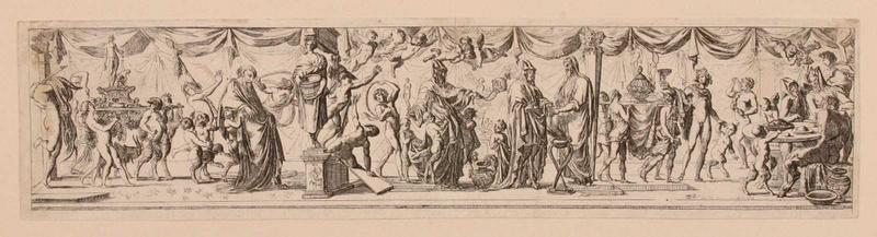 Satyres célébrant les offrandes de Bacchus_0