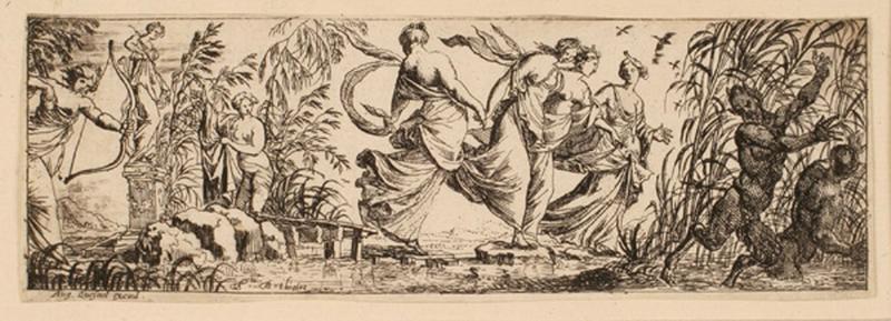 Satyres chassés par les nymphes de Diane_0