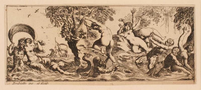 Ensemble dit Petites frises : Pan, néréides et tritons ; Triomphes marins 5_0