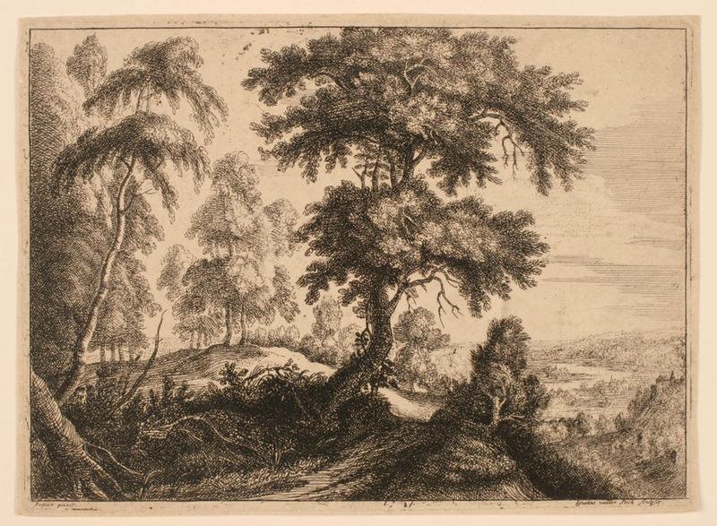 Paysage, Jacques Fouquieres, 17e siècle