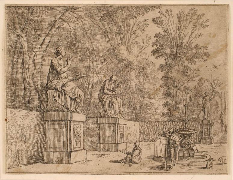 Jardins de la Villa Médicis, Dominique Barriere, 1659,1658