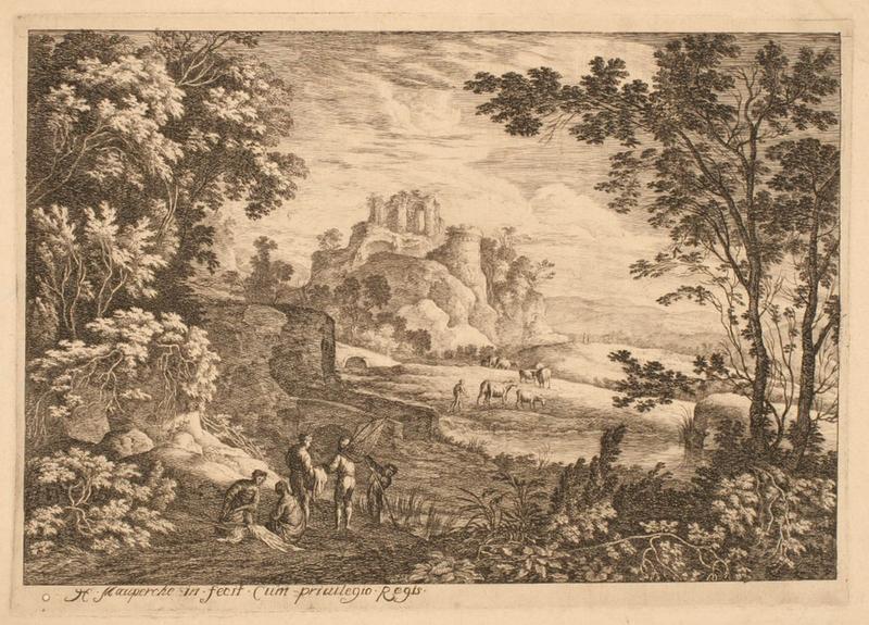 Paysage à la pêche aux écrevisses_0