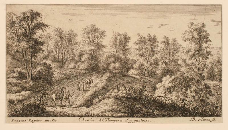 Veues et Païsages du Chasteau de Longuetoise et des environs : Chemin d'Etampes à Longuetoise_0