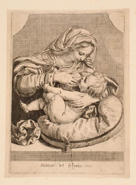 Vierge au coussin vert_0