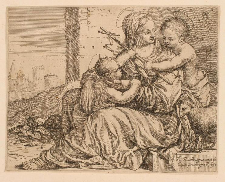 Vierge à l'Enfant au mur ; Vierge à l'Enfant et saint Jean_0