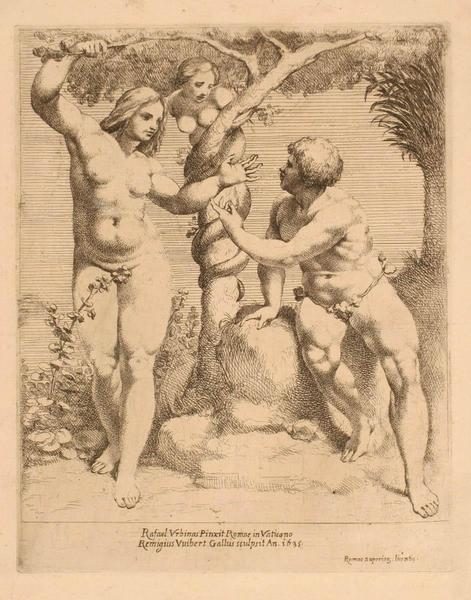 Adam et Eve, Rémy Vuibert, 1636,1635