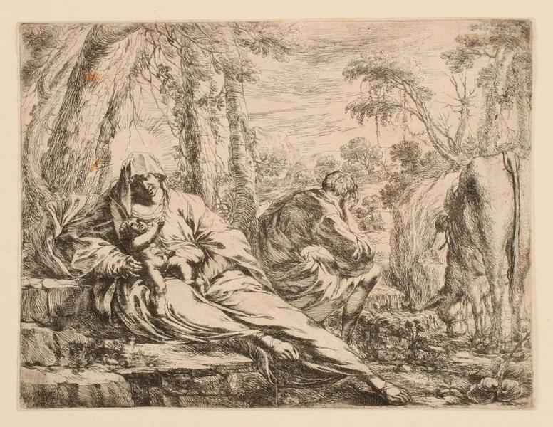 Repos de la Sainte Famille, Jean Rabasse, 1650