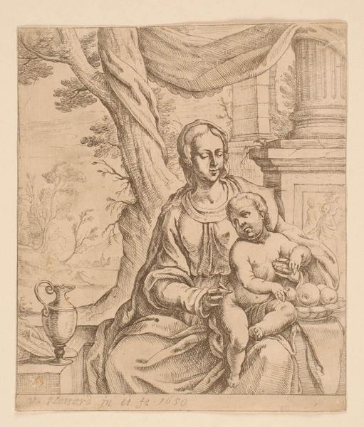 Vierge à l'Enfant, Vincent Plassard, 1650