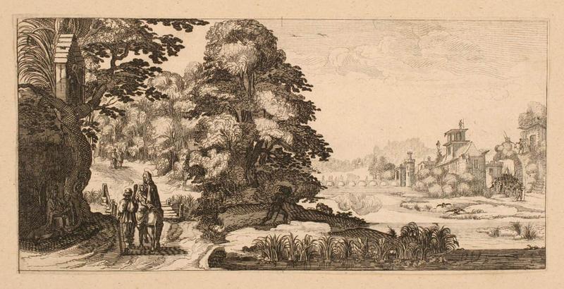 Paysage avec la fuite en Egypte, Nicolas de Son, 17e siècle