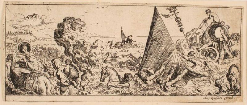 Passage de la mer Rouge ; Armée de Pharaon submergée_0