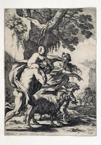 Recueil de diverses Bacchanales : Bacchanale au cortège de Silène_0