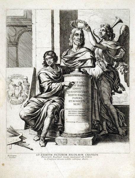 Frontispice d'une suite de 54 feuilles en largeur, reproduisant les peintures des Loges du Vatican_0