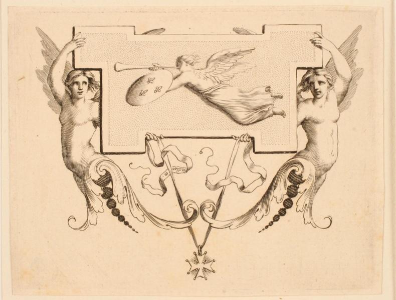 Cul-de-lampe orné de la figure de la Renommée (Cul-de-lampe dessiné pour l'Imprimerie royale)_0