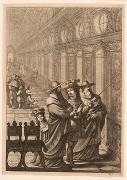 Roger et deux prélats du concile de Bâle ; La galerie du château de Fontainebleau_0