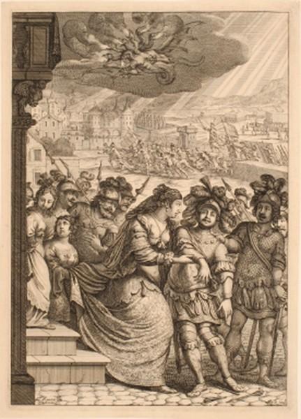 Princesse Marie venant au secours de Dunois blessé ; Siège de Paris_0