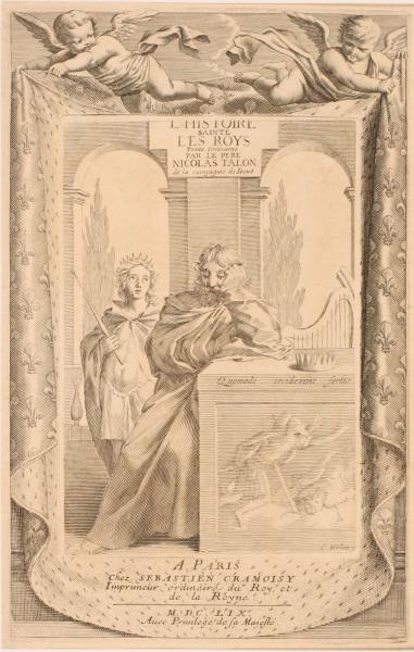 Titre-frontispice ; Roi David accoudé_0