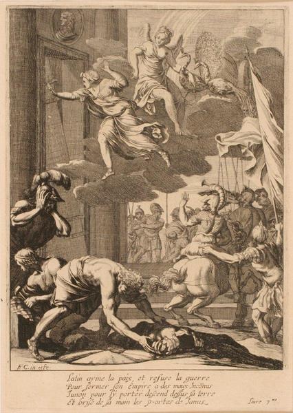 L'Enéide (Livre 7) : Junon brisant les portes du temple de Janus_0