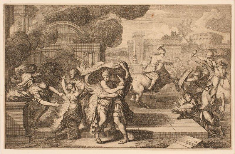 Albione et Yolande incendiant le palais de Lesois_0