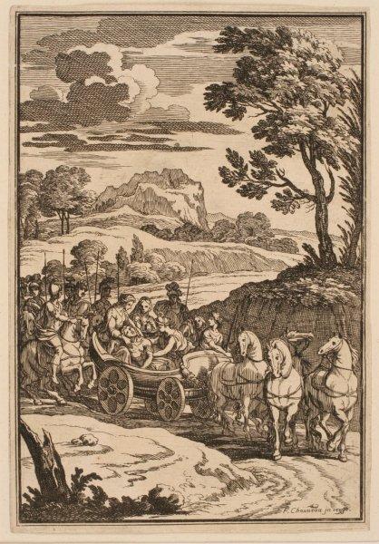 Faramond ou l'Histoire de France : Cortège d'un guerrier blessé_0