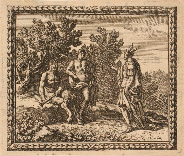 Les Métamorphoses d'Ovide : Midas arbitrant le concours entre Apollon et Pan_0