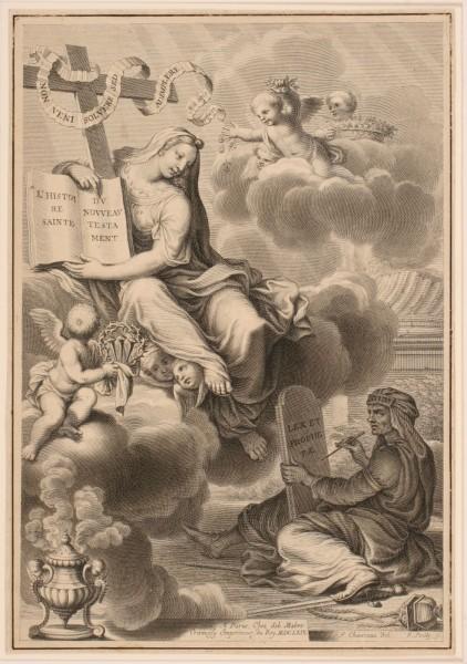 Frontispice de l'ouvrage du père Nicolas Talon intitulé : L'Histoire sainte du Nouveau Testament_0