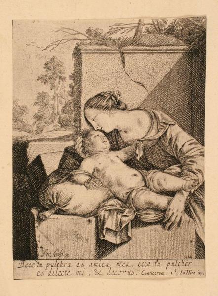 Vierge à l'Enfant au coussin_0