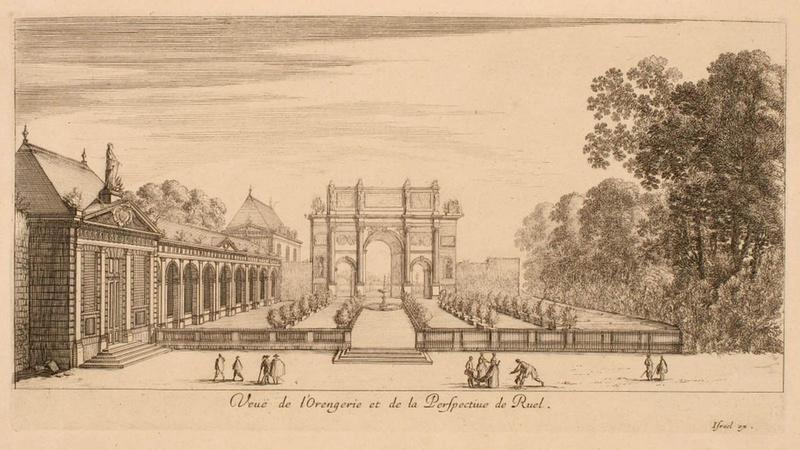 Vue de l'orangerie et de la perspective de Rueil_0