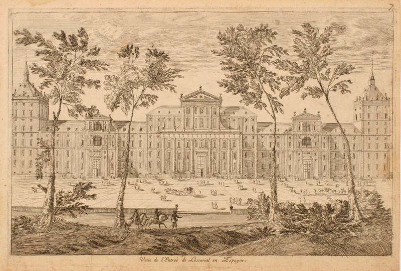 Veuë de l'Entrée de Lescurial en Espagne, Louis Meunier, 2e moitié 17e siècle