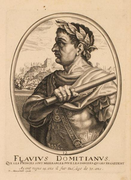 Ensemble de trois portraits d'empereurs romains : Flavius Domitianus ; Portrait de Flavius Domitianus_0