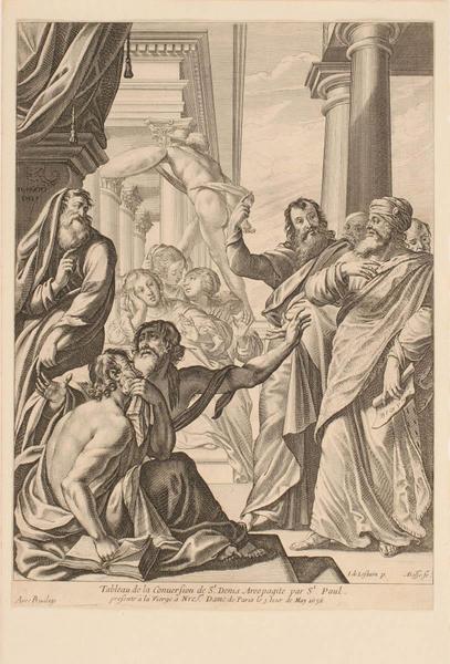 Conversion de saint Denis l'Aréopagite, Jacques de Letin, 1636,1677