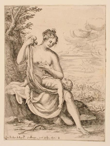 SCOLA D'AMORE (n°02) : Vénus et l'Amour endormi, Pierre Scalberge, 1638