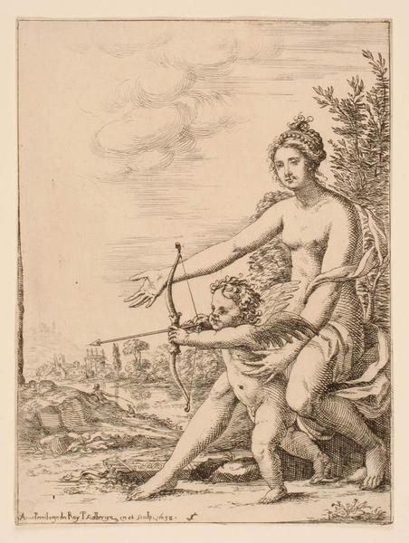SCOLA D'AMORE (n°5) : Vénus et l'Amour bandant son arc_0